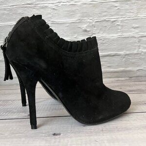 ALDO - Black Suede High Heel Booties - size US 7